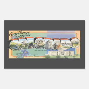 Groeten uit Colorado, Rechthoekige Sticker