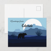 Groeten uit Colorado State Tranquil Blue Shades Briefkaart (Voorkant / Achterkant)