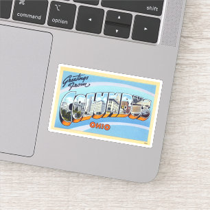 groeten uit Columbus Ohio Sticker