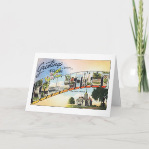 Groeten uit Connecticut Kaart