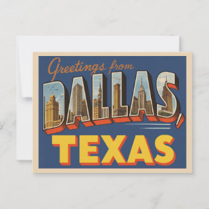  "Groeten uit Dallas, Texas" Briefkaart