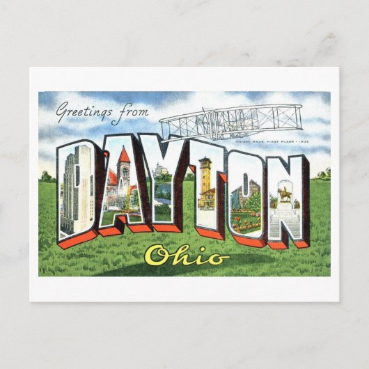 groeten uit Dayton, Ohio Briefkaart (Voorkant)