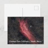 Groeten uit de California Nebula Briefkaart (Voorkant / Achterkant)