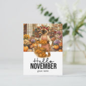 Groeten uit de Cat Lovers Bakery Feestdagenkaart (Staand voorkant)