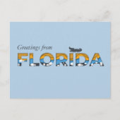 Groeten uit de Florida State Sjabloon Briefkaart (Voorkant)