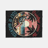 Groeten uit de Golf van Amerika Uncle Sam M Fleece Deken (Voorkant (Horizontaal))
