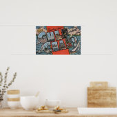 Groeten uit de Golfkust Poster (Keuken)