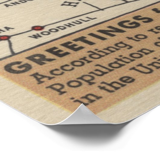 Groeten uit de hoofdstad van de wereld poster (Hoek)