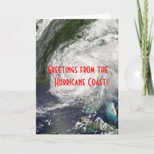 Groeten uit de Hurricane Coast! Kaart (Voorkant)