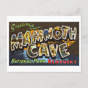 groeten uit de Mammoth Cave in Kentucky Briefkaart