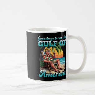 Groeten uit de Patriottische Golf van de VS Re Koffiemok