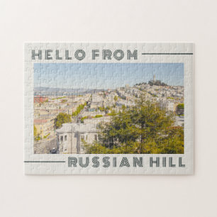 Groeten uit de Russische heuvel San Francisco Retr Legpuzzel