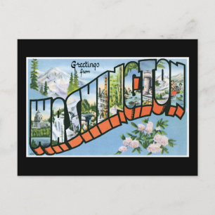 Groeten uit de staat Washington! roadtrip Briefkaart