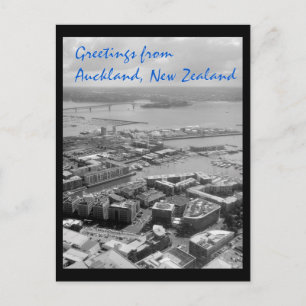 Groeten uit de stad Auckland, Nieuw-Zeeland Briefkaart