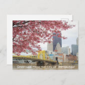 Groeten uit de stad Pittsburgh! Briefkaart (Voorkant / Achterkant)