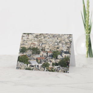 Groeten uit de stad van de vrede! bedankkaart