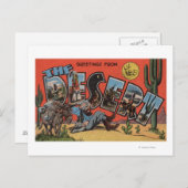 Groeten uit de zuidwestelijke woestijn briefkaart (Voorkant / Achterkant)