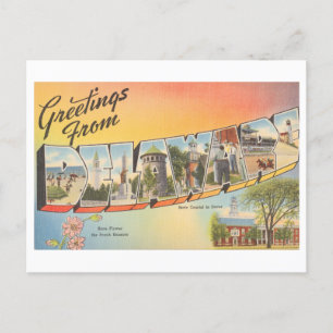 groeten uit Delaware Briefkaart