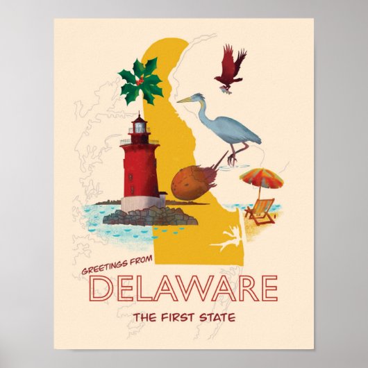 Groeten uit Delaware Poster (Voorkant)
