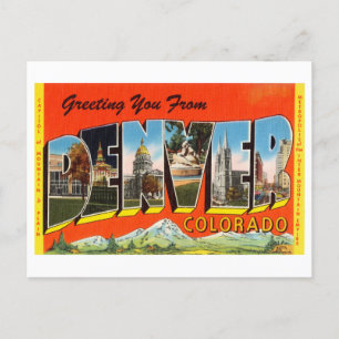  groeten uit Denver, Colorado Briefkaart