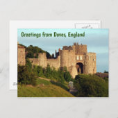 Groeten uit Dover, Engeland, 3 Briefkaart (Voorkant / Achterkant)