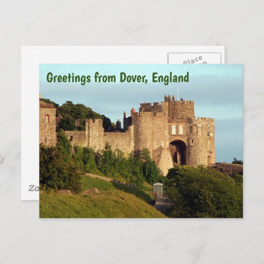 Groeten uit Dover, Engeland, 3 Briefkaart (Voorkant / Achterkant)