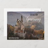 Groeten uit Duitsland Neuschwanstein Briefkaart (Voorkant / Achterkant)