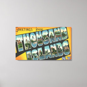 Groeten uit Duizenden eilanden, New York Canvas Afdruk