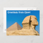 Groeten uit Egypte Briefkaart (Voorkant / Achterkant)