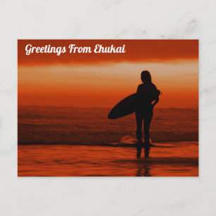 Groeten uit Ehukai, Briefkaart Hawaï