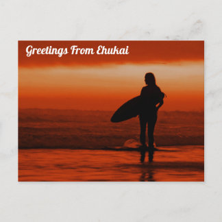 Groeten uit Ehukai, Briefkaart Hawaï