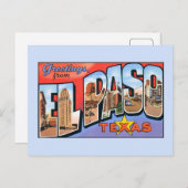 groeten uit El Paso Texas Briefkaart (Voorkant / Achterkant)