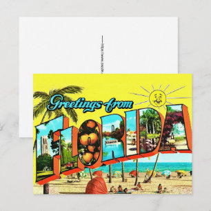 Groeten uit Florida ansichtkaart Briefkaart