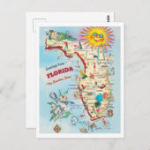 Groeten uit Florida  Attracties Kaart (Voorkant / Achterkant)