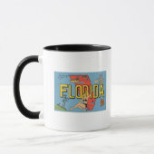 Groeten uit Florida (blauw) Florida Mok (Links)