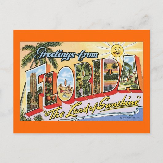 Groeten uit Florida Briefkaart (Voorkant)
