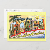 Groeten uit Florida Briefkaart (Voorkant / Achterkant)
