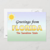 Groeten uit Florida Briefkaart (Voorkant / Achterkant)