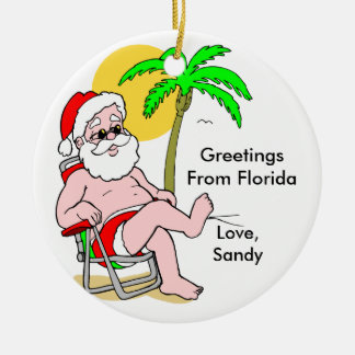 Groeten uit Florida Keramisch Ornament