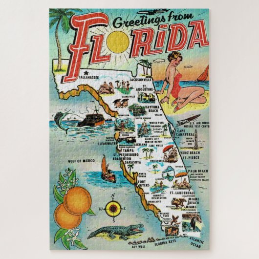 Groeten uit Florida Legpuzzel (Verticaal)
