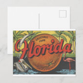  groeten uit Florida met sinaasappel Briefkaart (Voorkant / Achterkant)