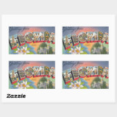 Groeten uit FLORIDA Rechthoekige Sticker (Vel)
