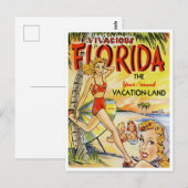 Groeten uit Florida Vacation Land  Briefkaart (Voorkant / Achterkant)