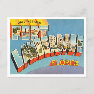 Groeten uit Fort Lauderdale, Florida Travel Briefkaart