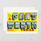  groeten uit Fort Worth, Texas, Briefkaart (Voorkant / Achterkant)