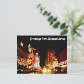 Groeten uit Fremont Street Briefkaart (Staand voorkant)