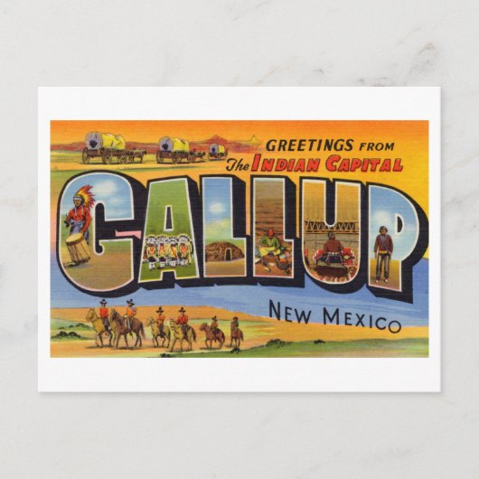  groeten uit Gallup, New Mexico Briefkaart (Voorkant)