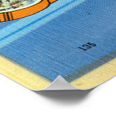  groeten uit Galveston Beach Texas Poster (Hoek)