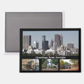 Groeten uit Georgia Magneet (Voorkant / Achterkant)