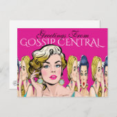 Groeten uit Gossip Central Briefkaart (Voorkant / Achterkant)